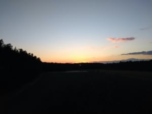 Sonnenaufgang neuer Tag