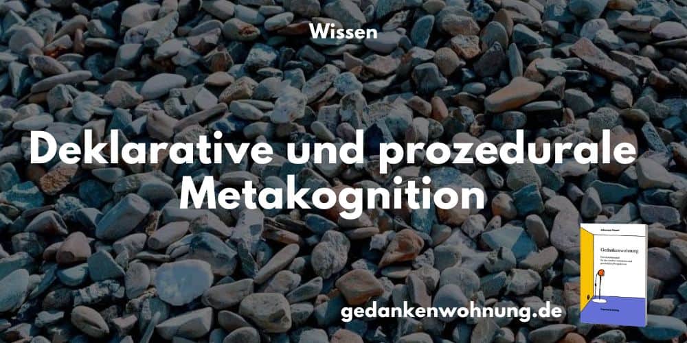 Deklarative und prozedurale Metakognition