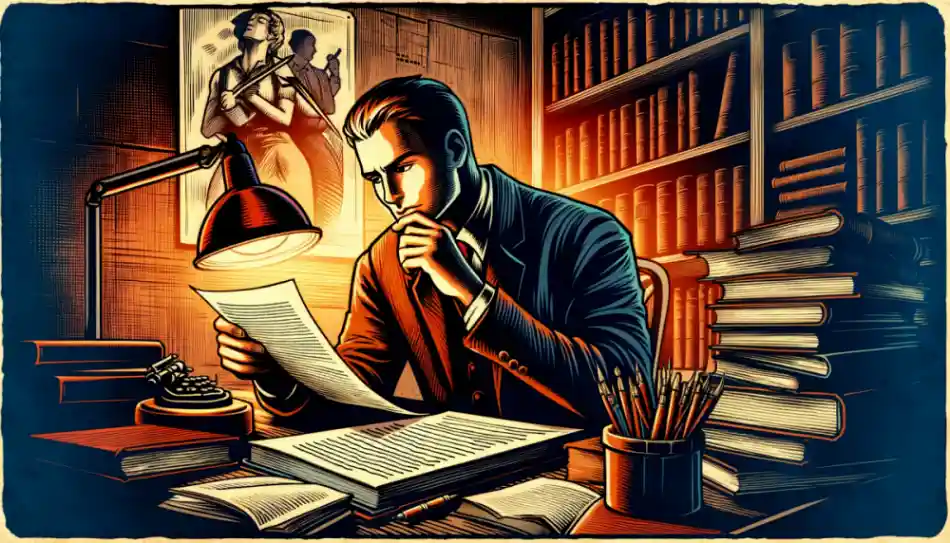 Schriftsteller nachts